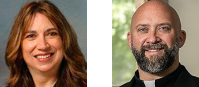Kathy Coffey-Guenther and Fr. Barton Geger Headshots