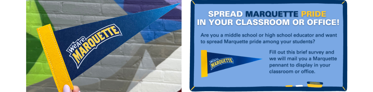 Marquette mini pennant for educators