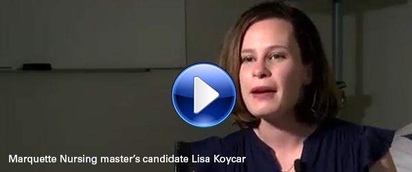 Marquette Nursing master's candidate Lisa Koycar